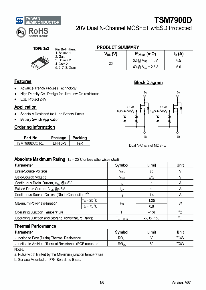 TSM7900DCQRL_4131712.PDF Datasheet