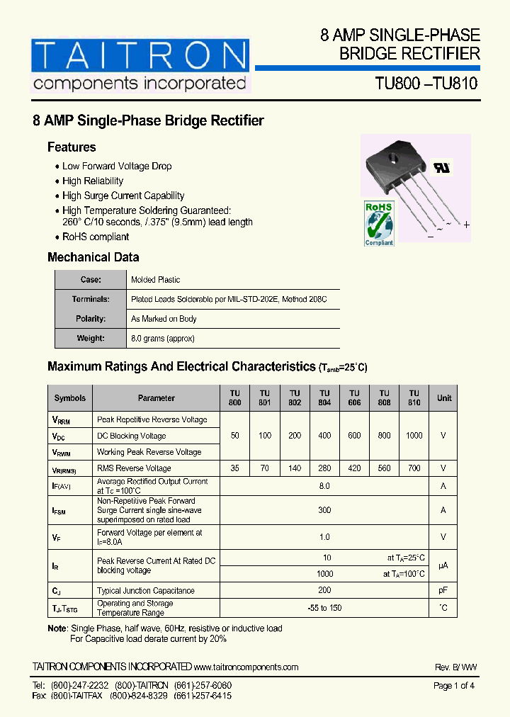 TU800_4136211.PDF Datasheet