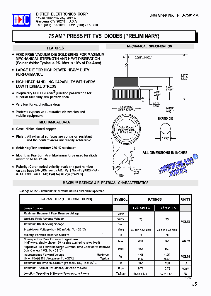TVS7524PFA_4146762.PDF Datasheet