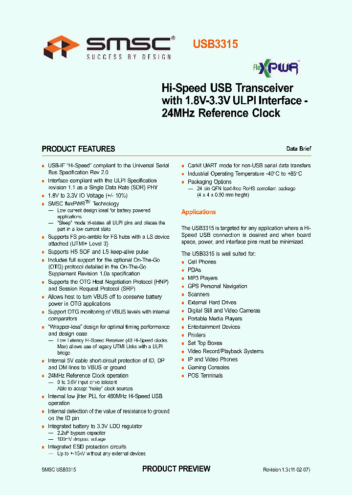USB3315_4158324.PDF Datasheet