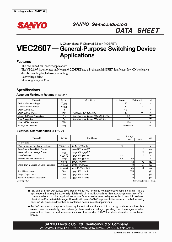 VEC2607_4115428.PDF Datasheet