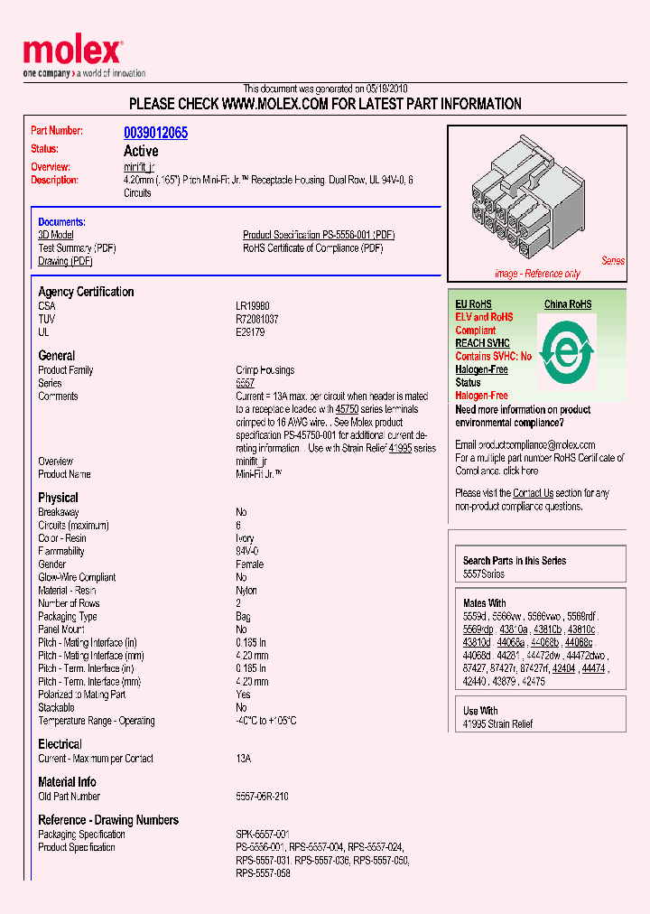 0039012065_4840660.PDF Datasheet