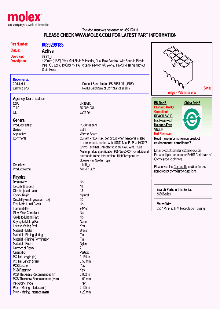0039299183_4868006.PDF Datasheet
