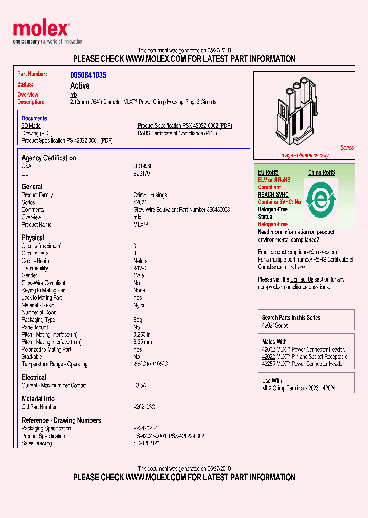 0050841035_4867995.PDF Datasheet