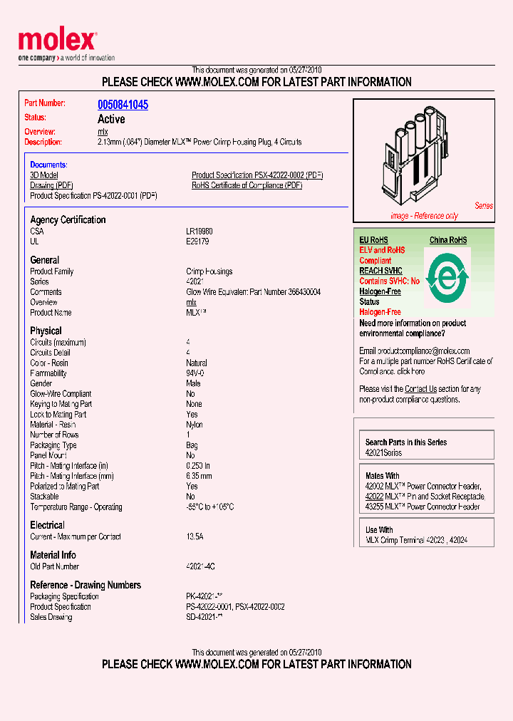 0050841045_4867997.PDF Datasheet