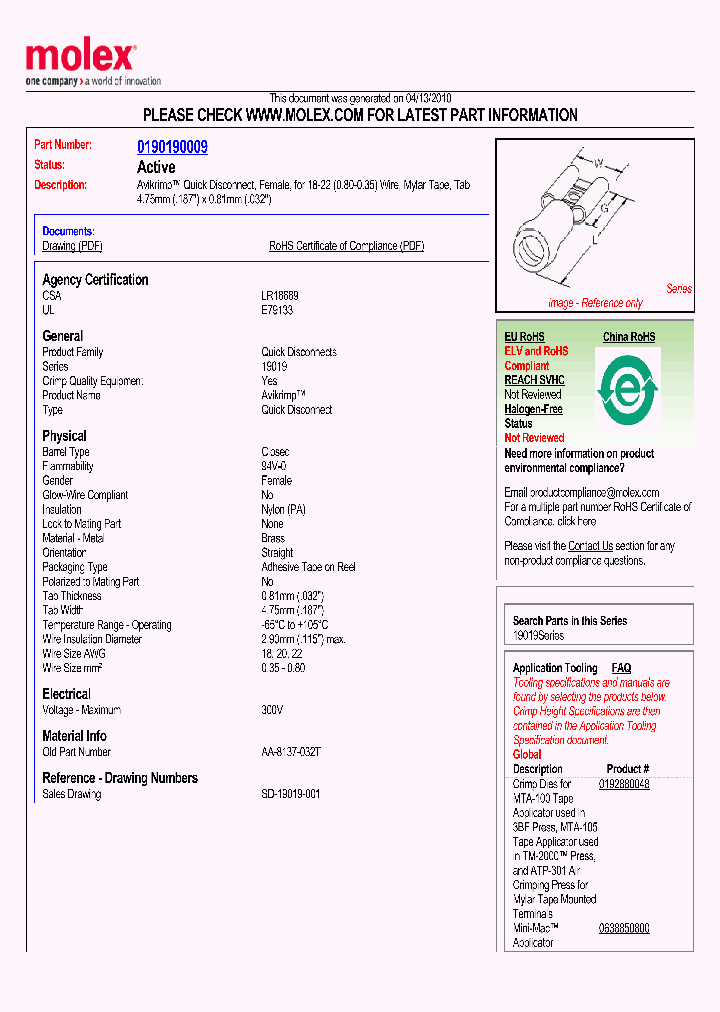 0190190009_4905037.PDF Datasheet