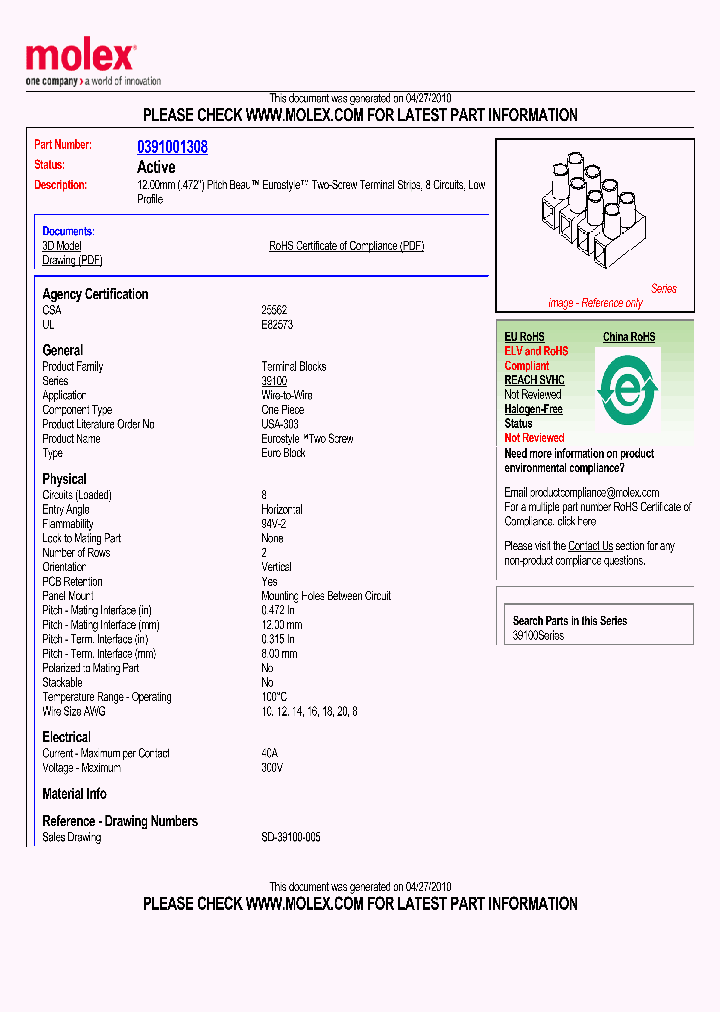 0391001308_4900430.PDF Datasheet