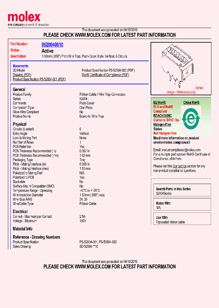 0520040610_4841640.PDF Datasheet
