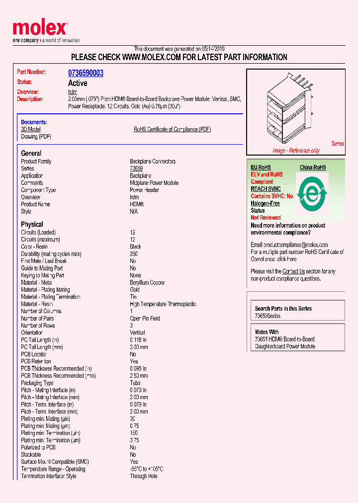 0736590003_4901310.PDF Datasheet