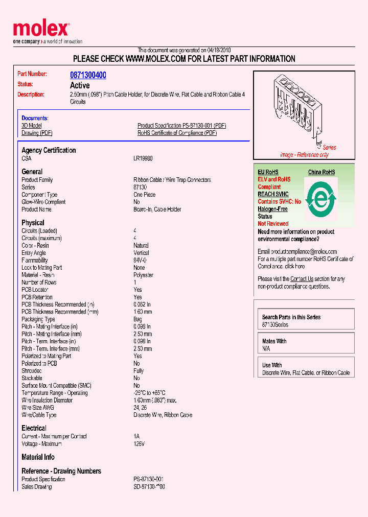 0871300400_4804780.PDF Datasheet