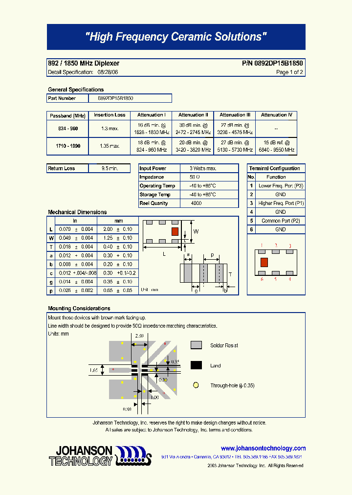 0892DP15B1850_4918669.PDF Datasheet