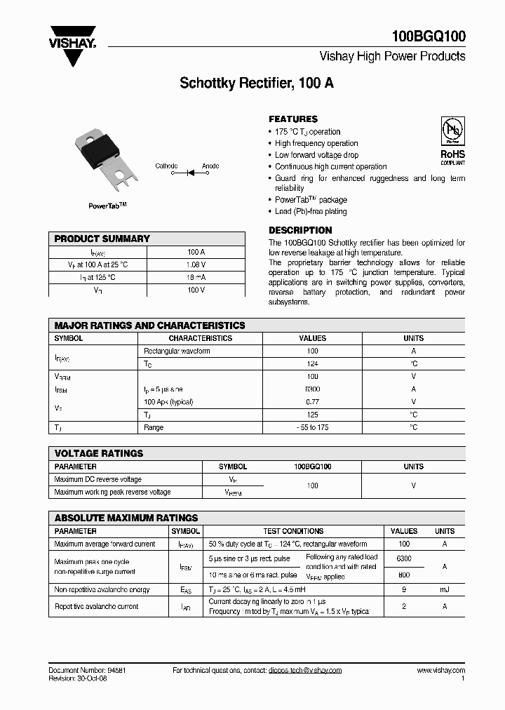 100BGQ100_4379492.PDF Datasheet