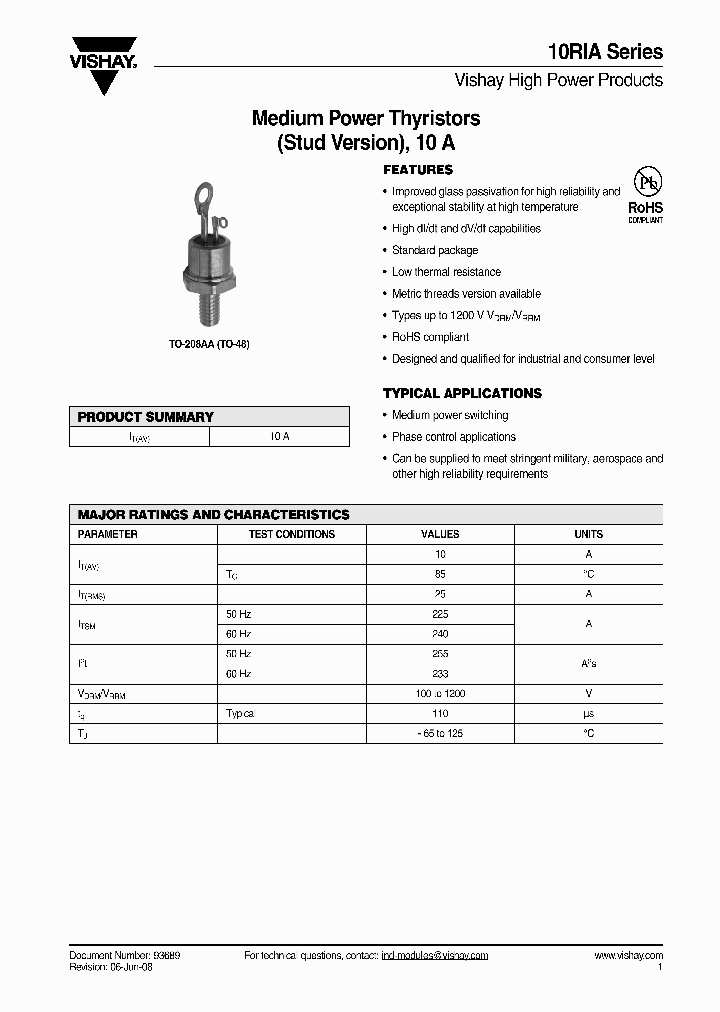 10RIA10_4257026.PDF Datasheet