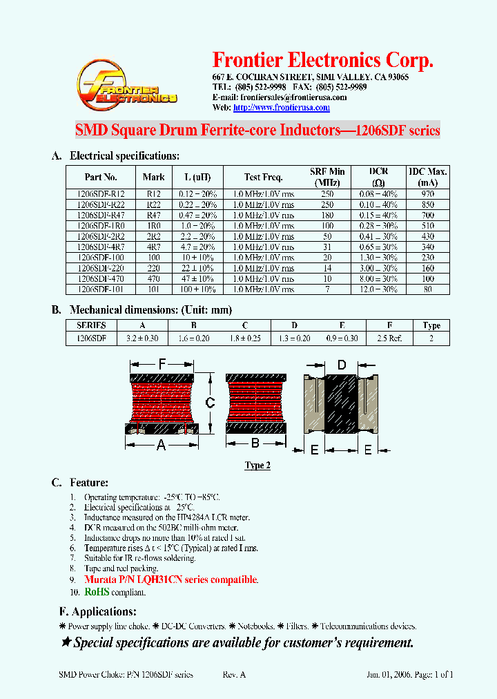 1206SDF-100_4271853.PDF Datasheet
