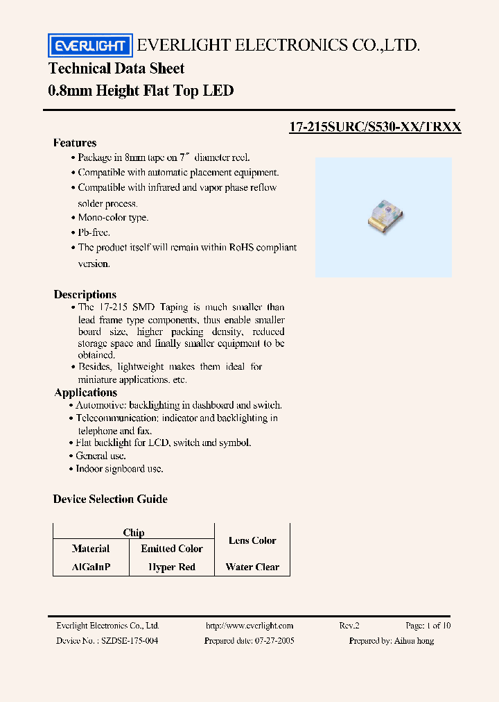 17-215SURC_4489576.PDF Datasheet