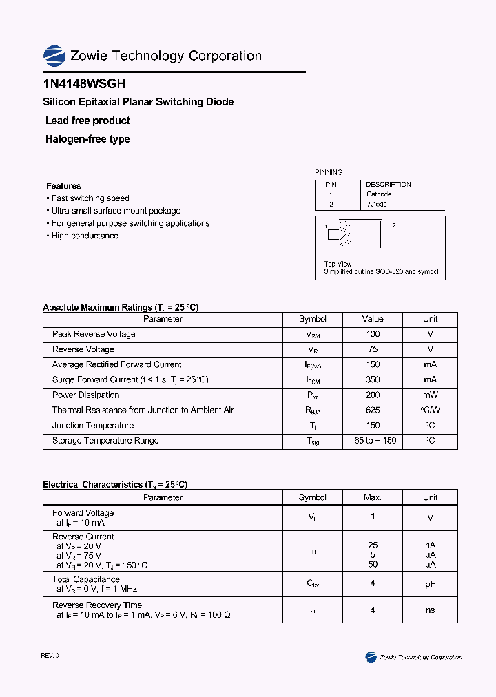 1N4148WSGH_4921114.PDF Datasheet