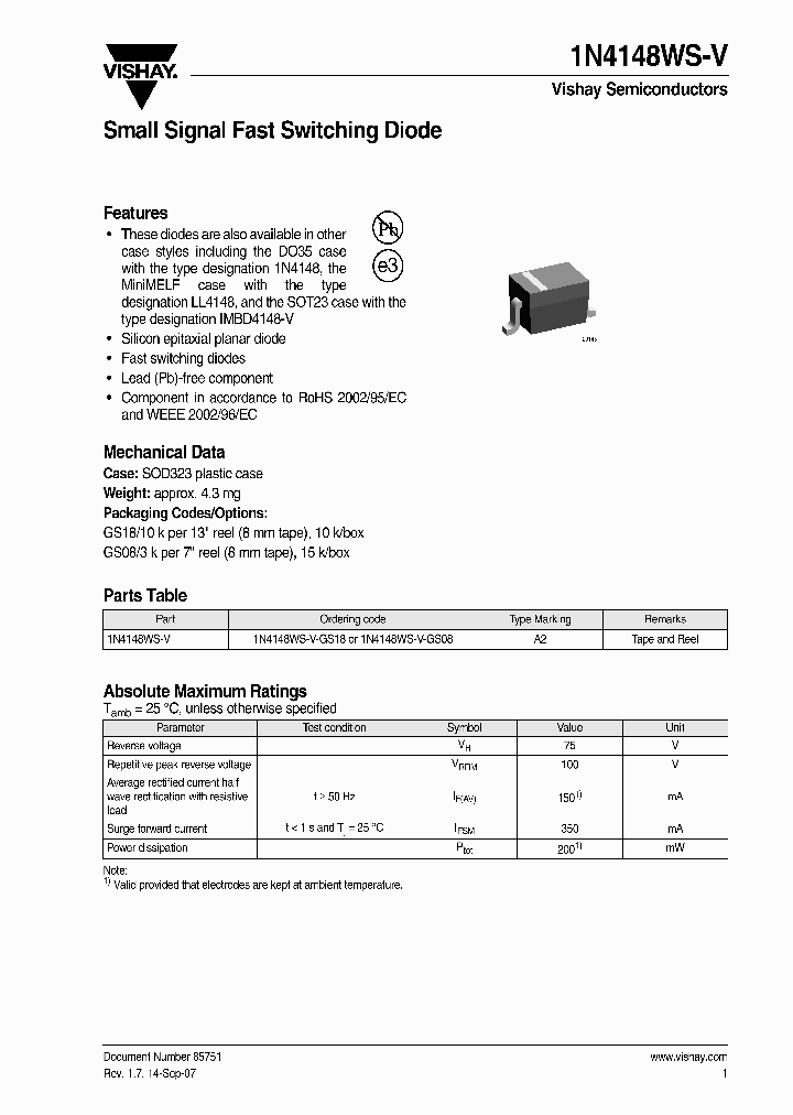 1N4148WS-V_4254254.PDF Datasheet