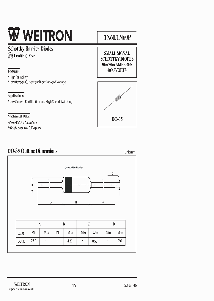 1N60_4600610.PDF Datasheet