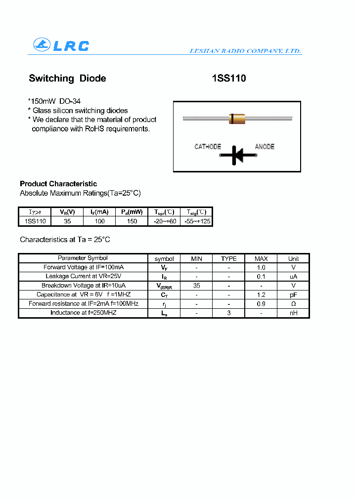 1SS110_4446953.PDF Datasheet