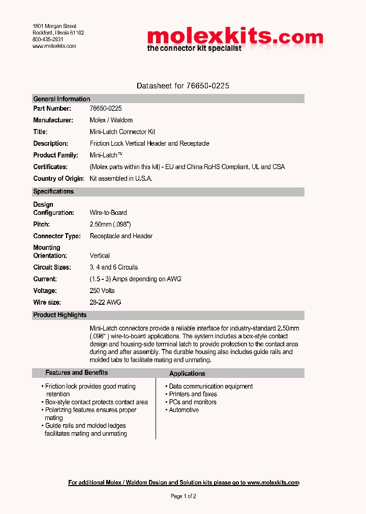 22-04-1031_4575440.PDF Datasheet