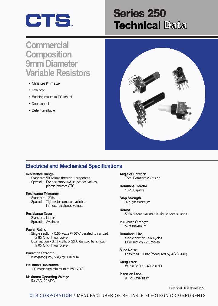 250B15F501B2CA_4384832.PDF Datasheet