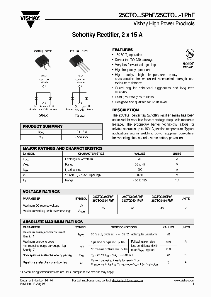 25CTQ035SPBF_4855669.PDF Datasheet