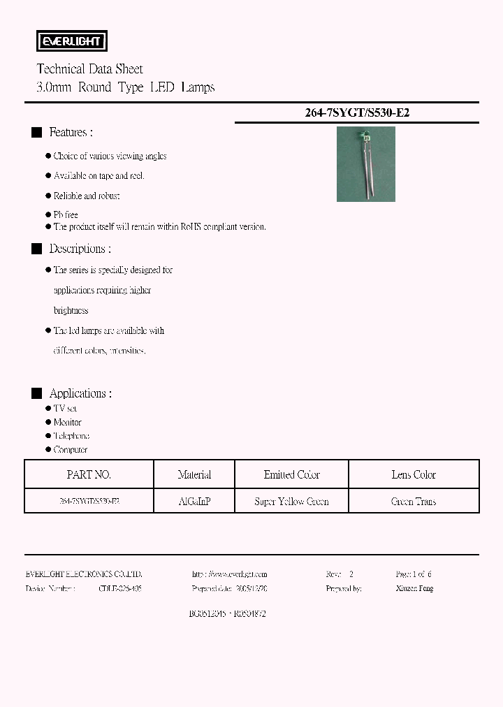 264-7SYGT-S530-E2_4167678.PDF Datasheet