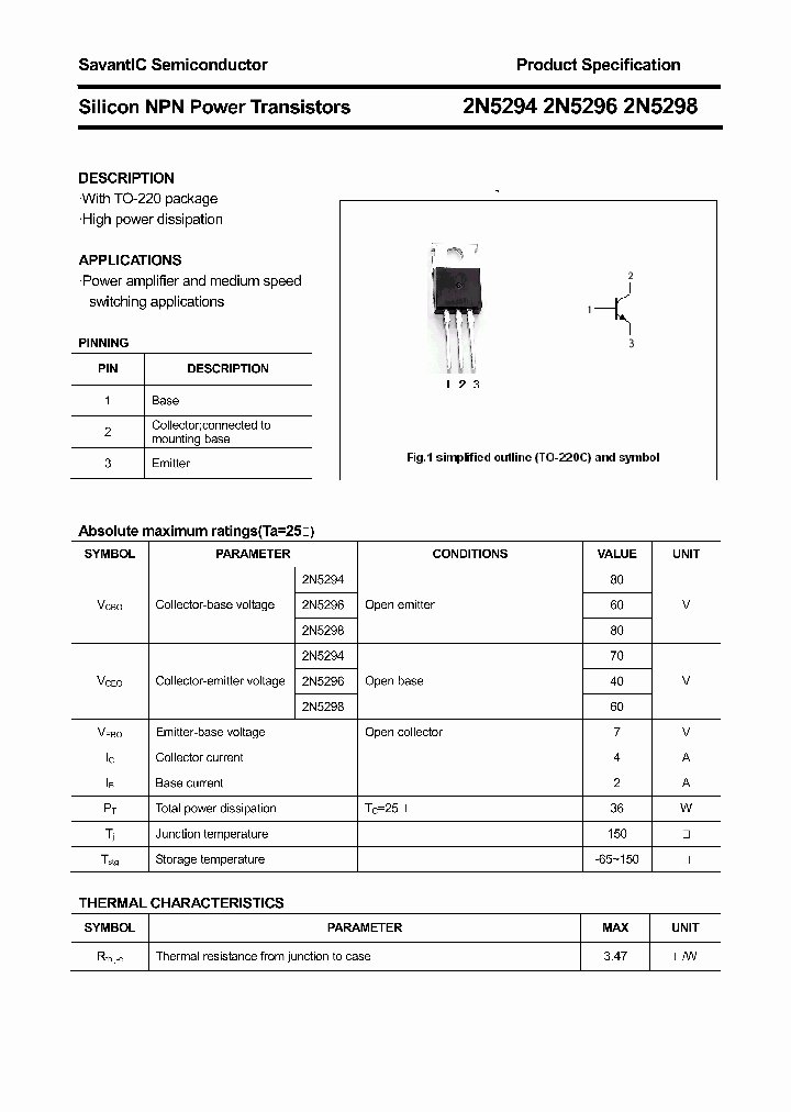 2N5294_4369629.PDF Datasheet