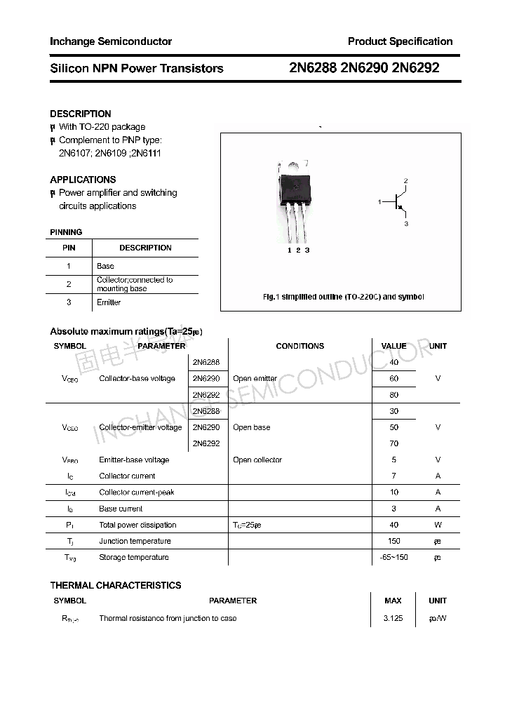 2N6292_4347821.PDF Datasheet