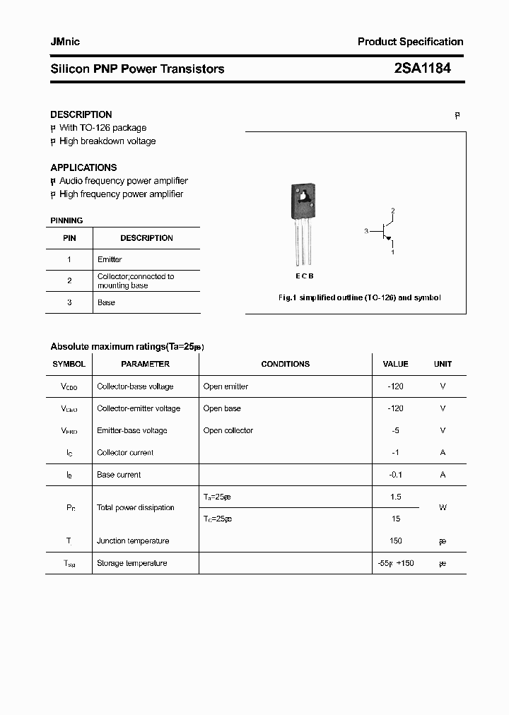 2SA1184_4640183.PDF Datasheet