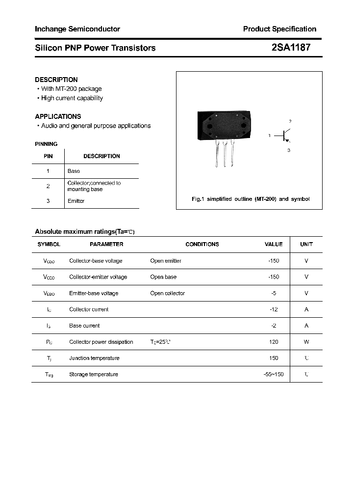 2SA1187_4305391.PDF Datasheet