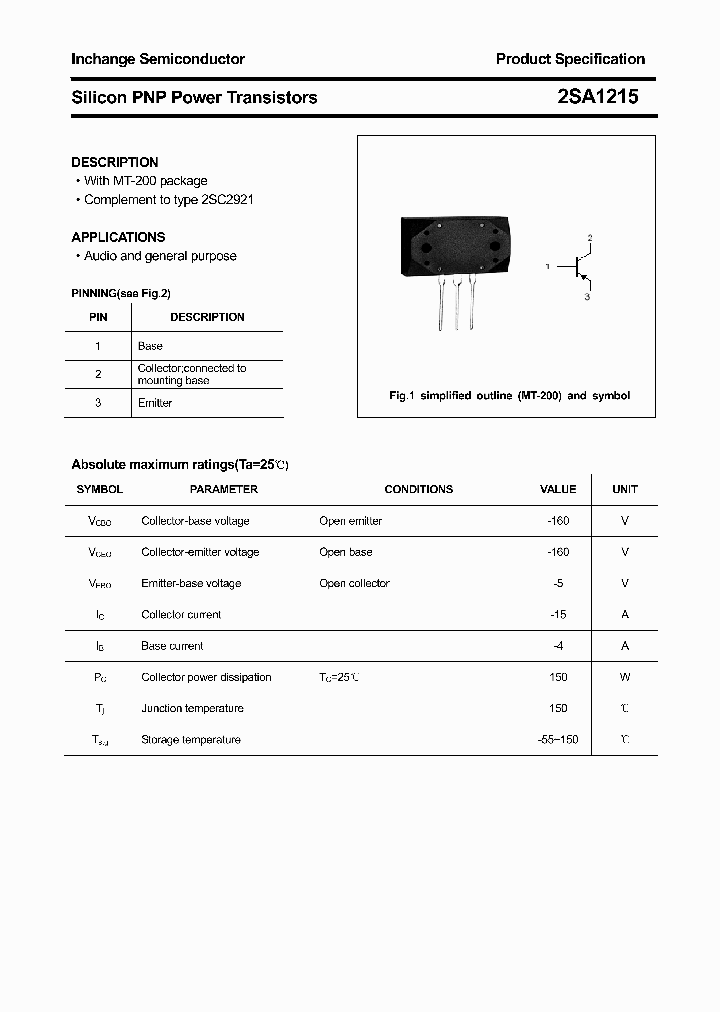 2SA1215_4309187.PDF Datasheet