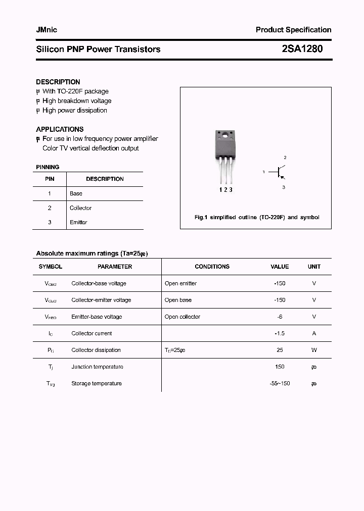 2SA1280_4549805.PDF Datasheet