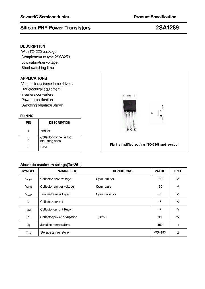 2SA1289_4414736.PDF Datasheet