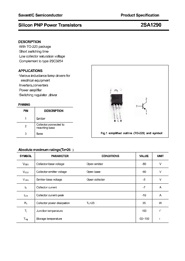 2SA1290_4507290.PDF Datasheet