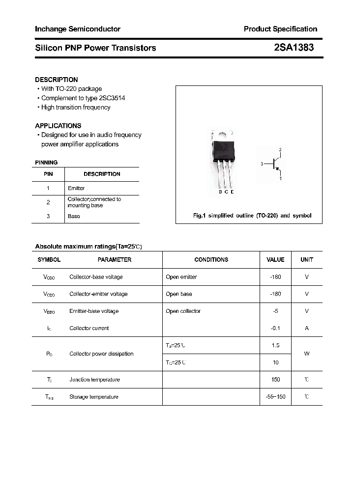 2SA1383_4340821.PDF Datasheet