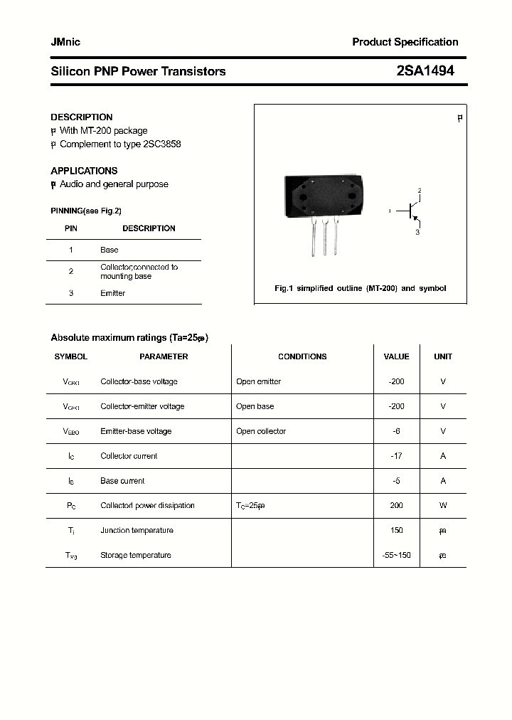 2SA1494_4627130.PDF Datasheet