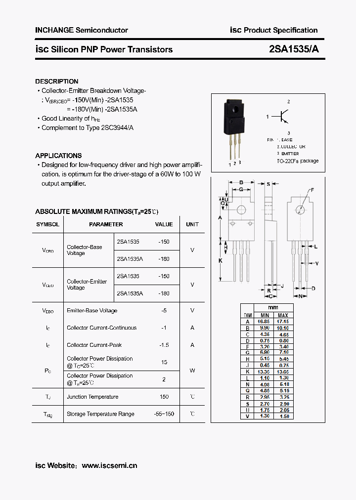 2SA1535_4369855.PDF Datasheet