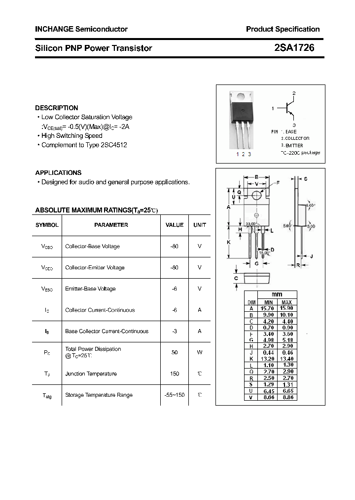 2SA1726_4319743.PDF Datasheet
