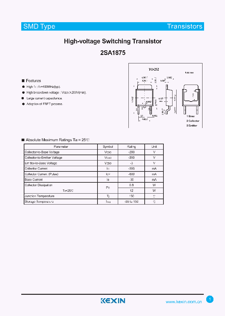 2SA1875_4377100.PDF Datasheet