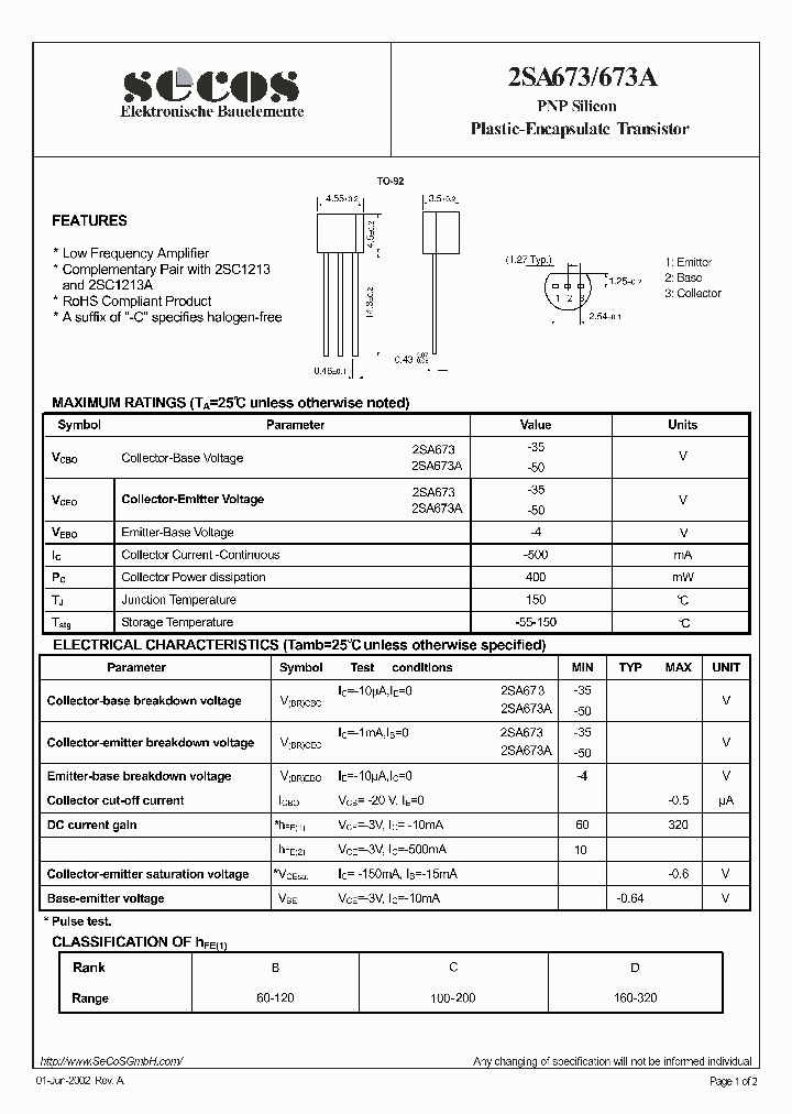 2SA673_4814497.PDF Datasheet