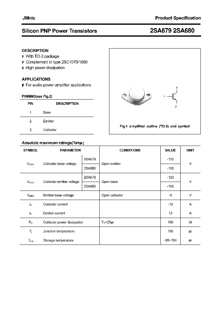 2SA679_4814500.PDF Datasheet
