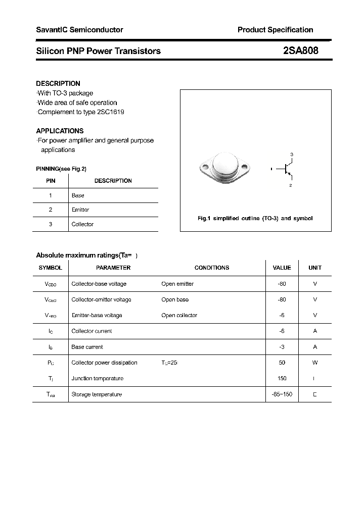 2SA808_4399561.PDF Datasheet
