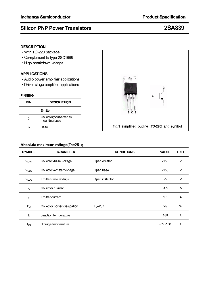 2SA839_4306036.PDF Datasheet