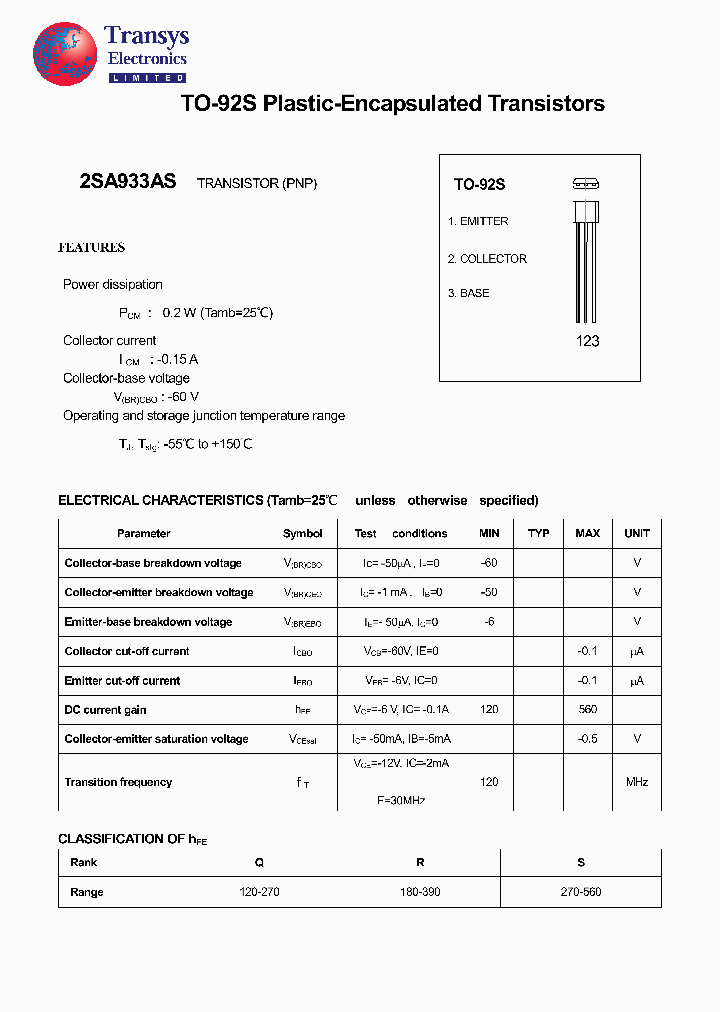 2SA933AS_4179340.PDF Datasheet