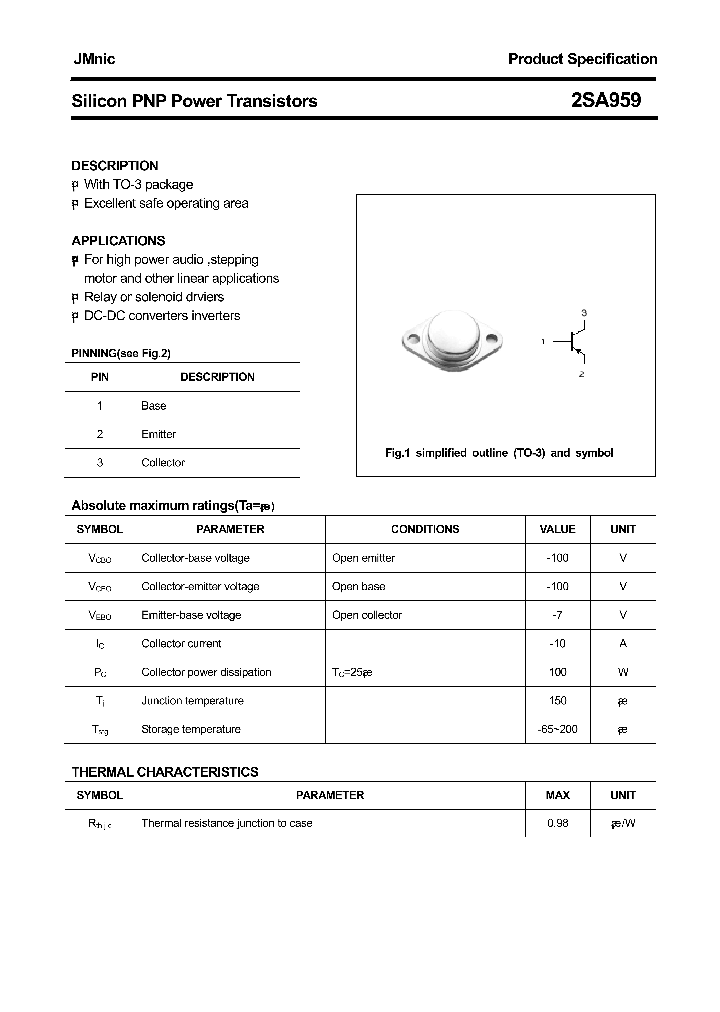 2SA959_4561242.PDF Datasheet