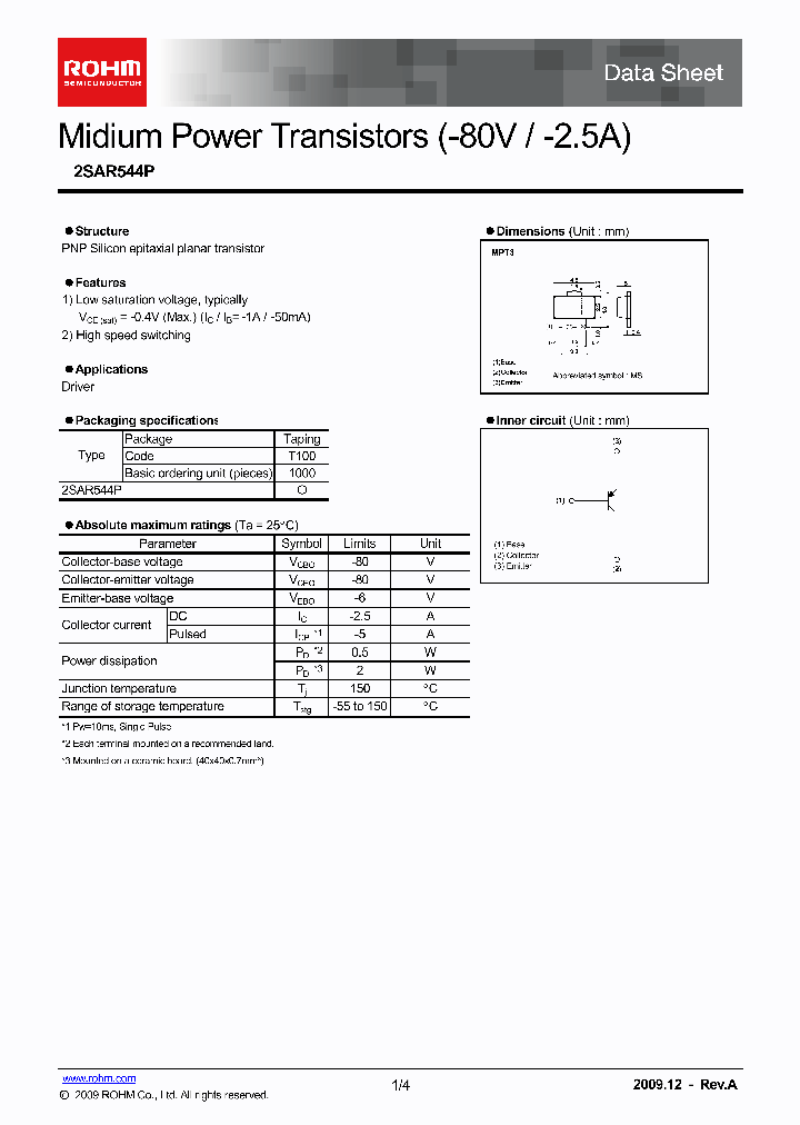 2SAR544P_4788629.PDF Datasheet