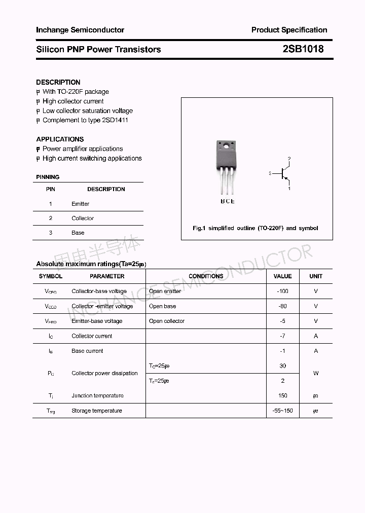 2SB1018_4316659.PDF Datasheet