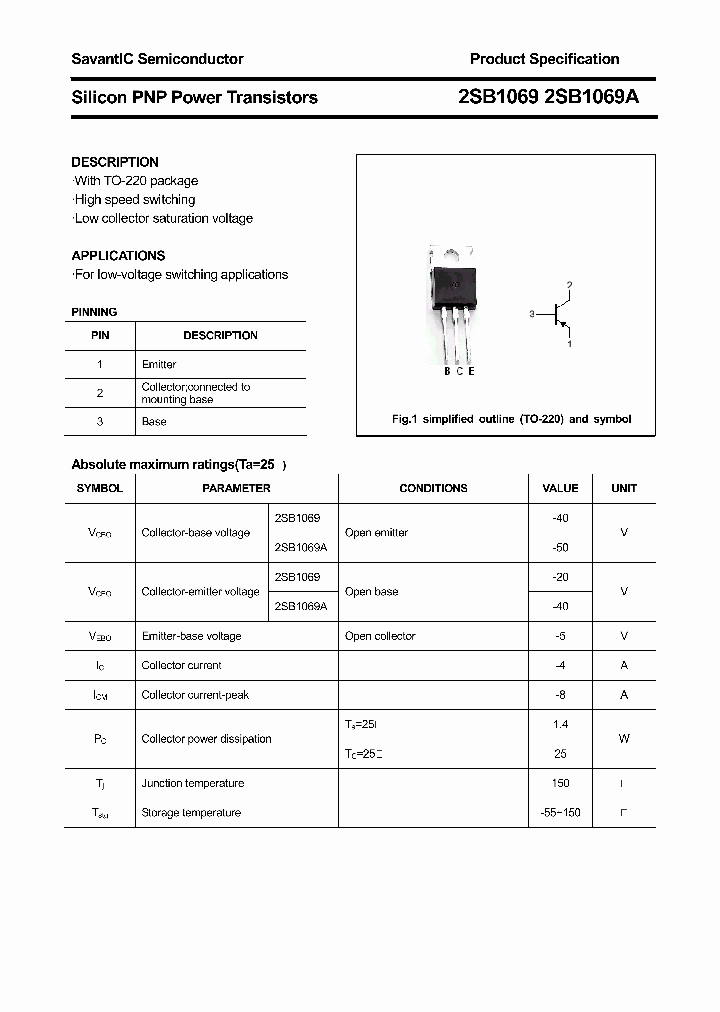 2SB1069_4396939.PDF Datasheet