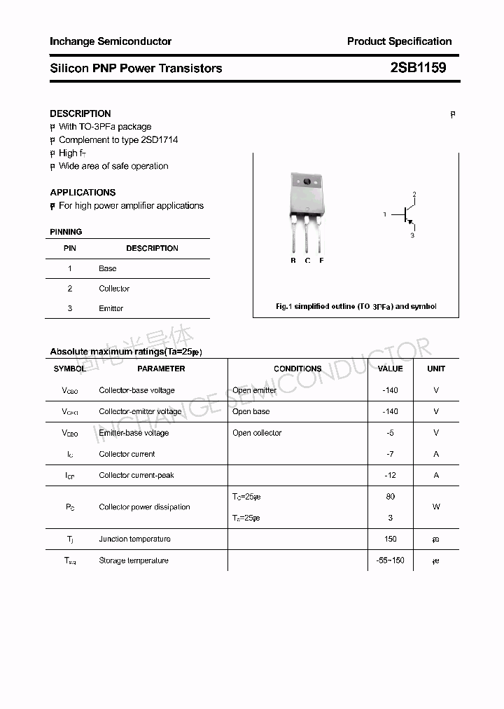 2SB1159_4387567.PDF Datasheet
